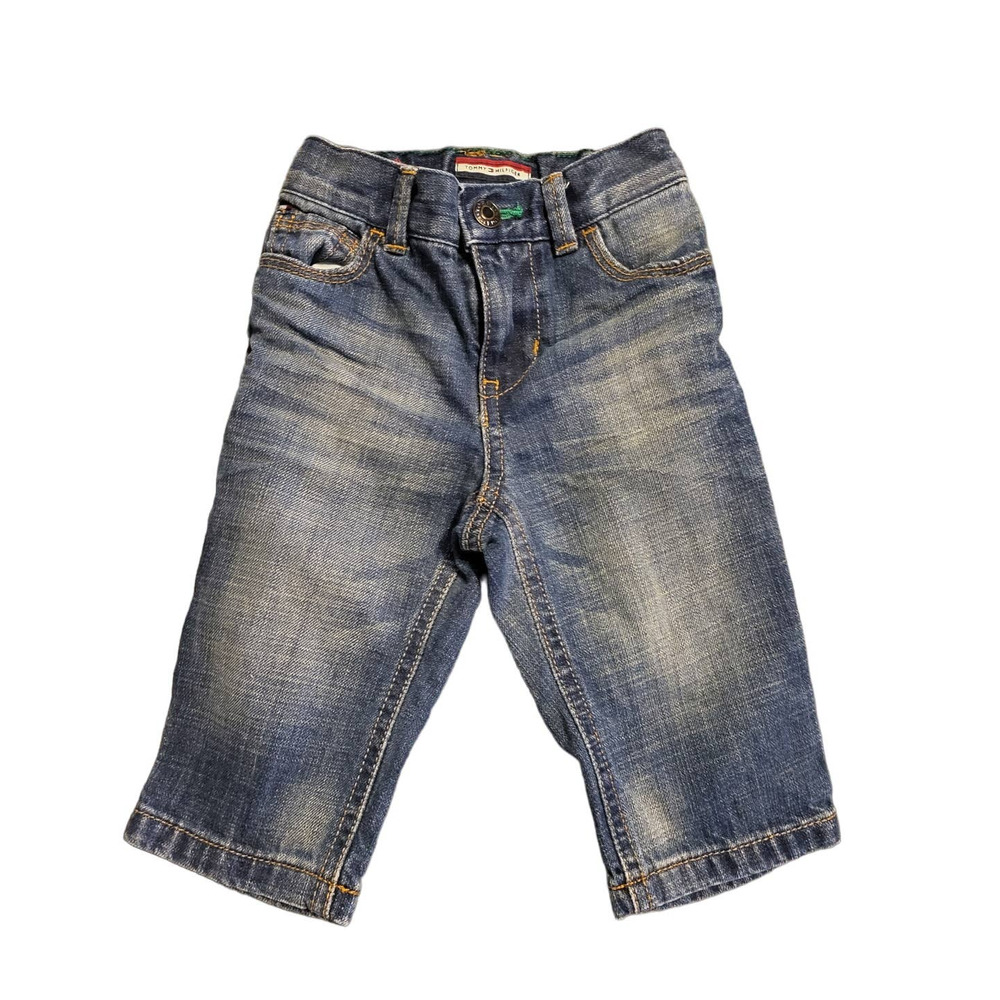 Tommy Hilfiger Baby Girls Dark Wash Jeans - 6-9 Months